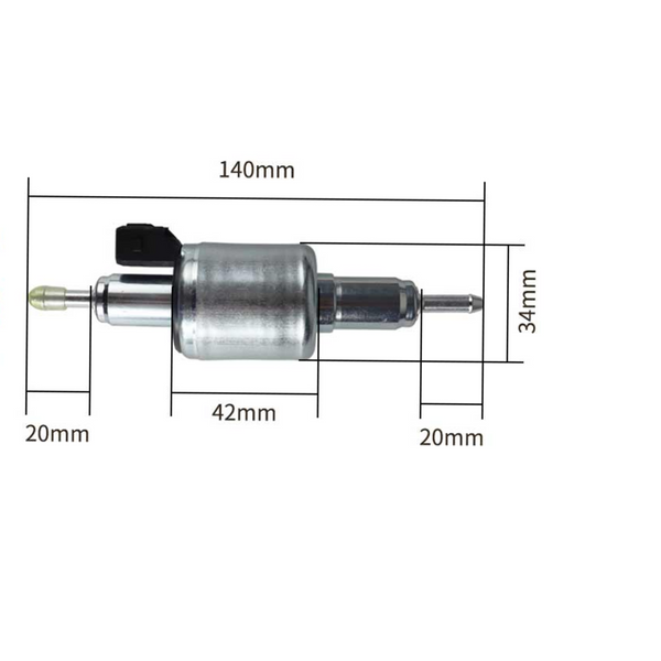 Degvielas sūknis 12V 22ML impulsu dozēšanas sūknis VEVOR dīzeļa sildītājiem 5kW,8kW