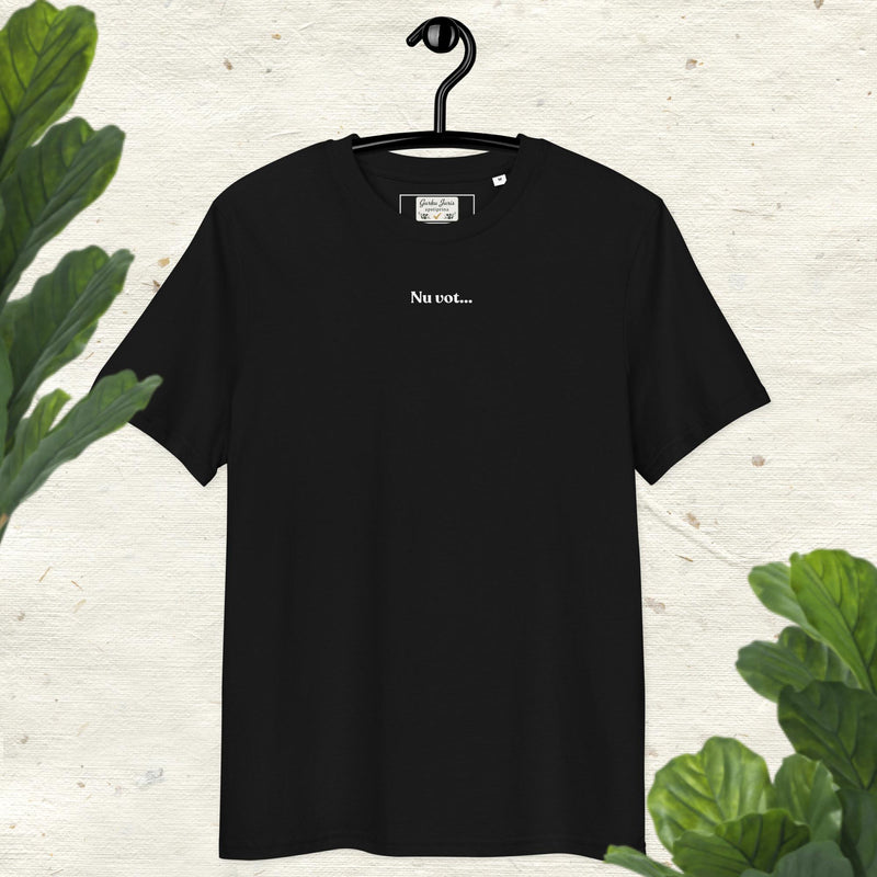 Unisex organiskās kokvilnas T - krekls “nu vot” - ZEMLETES.LV