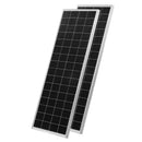 VEVOR 200 W 12 V pilns saules enerģijas komplekts, 2 × 100 W monokristāliski saules paneļi, 12,8 V 50 Ah LiFePO₄ akumulators, 40 A uzlādes kontrolieris un 800 W strāvas invertors RV, mājai, kempingam, laivai un autonomai energoapgādei