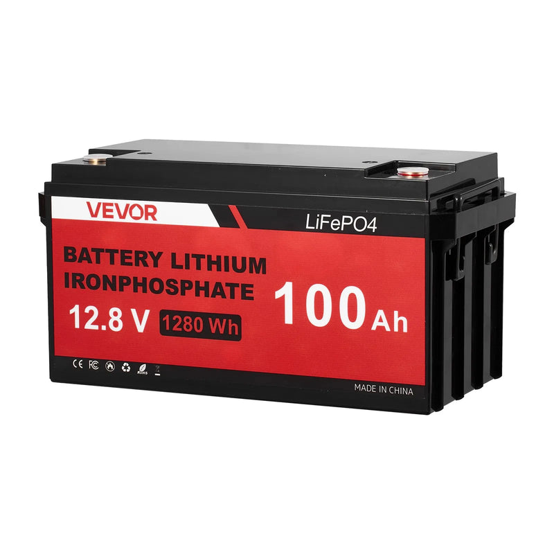VEVOR 600 W 12 V saules un vēja enerģijas komplekts, 2 × 100 W monokristāliski saules paneļi, 400 W vēja turbīna ar kontrolieri, 12,8 V 100 Ah LiFePO₄ akumulators un 1000 W hibrīdinvertors mājai, RV, laivai, kempingam un autonomai energoapgādei