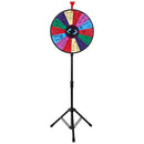 VEVOR Laimes rats ar statīvu 45,7 cm, grīdas trijkāja balsts, 14 sektori, sausās dzēšanas virsma, piemērots izstādēm un pasākumu spēlēm