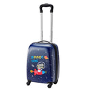 VEVOR bērnu ceļojumu bagāžas komplekts, 2 daļas, 45,7 cm cietās konstrukcijas koferis ar ritentiņiem un cietas konstrukcijas mugursoma, dinozaura dizains, rokas bagāža, piemērots aviopārvadājumiem