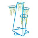 VEVOR Bērnu basketbola statīvs ar 4 groziem, pārnēsājams ar regulējamu augstumu un 3 bumbām, iekštelpām un ārtelpām, piemērots dažāda vecuma bērniem