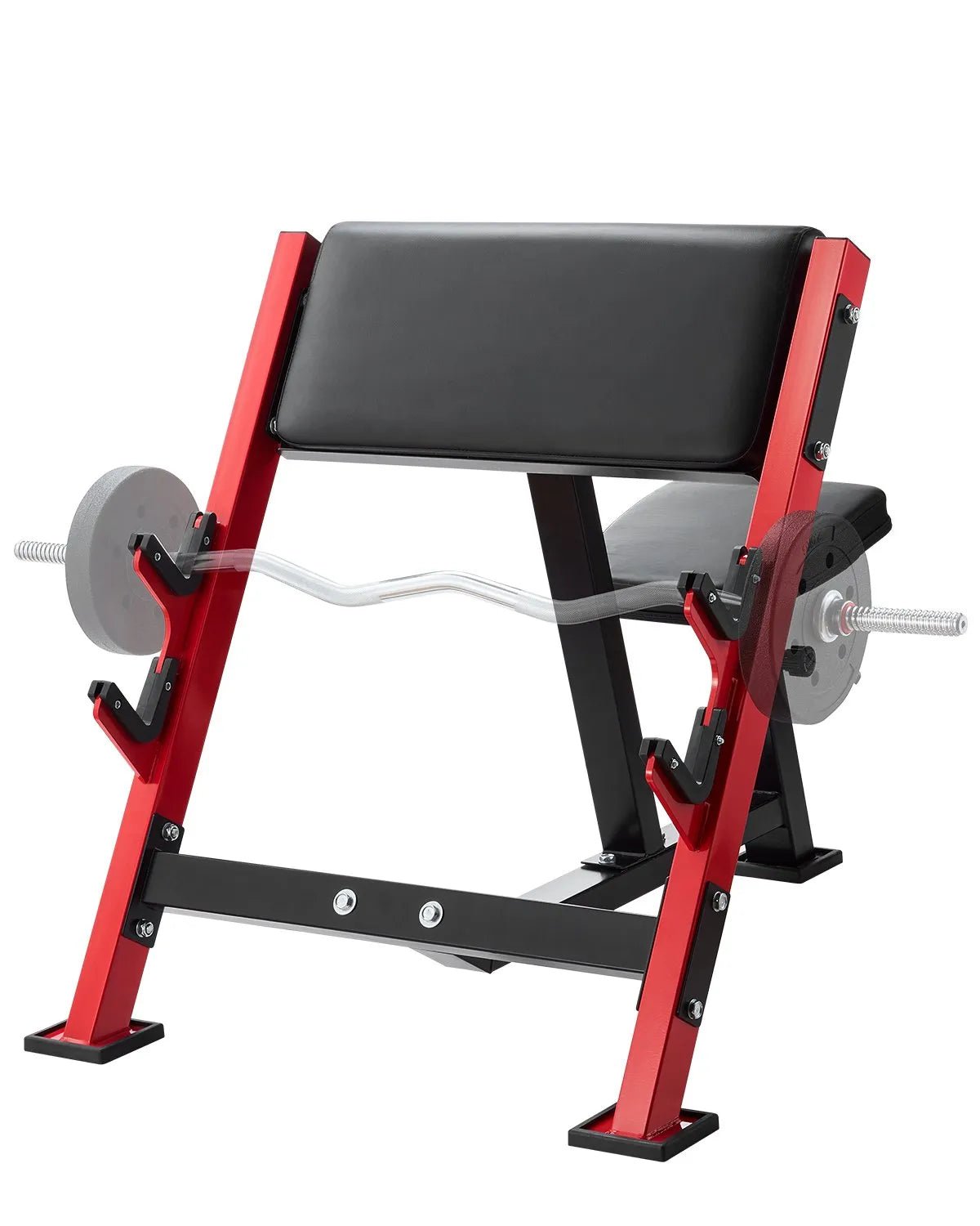 VEVOR bicepsu treniņu sols, regulējams spēka treniņu sols ar stieņa turētājiem, sēdošs izolēts roku trenažieris hantelēm un stienim, 299 kg nestspēja, mājas sporta zālei - ZEMLETES.LV