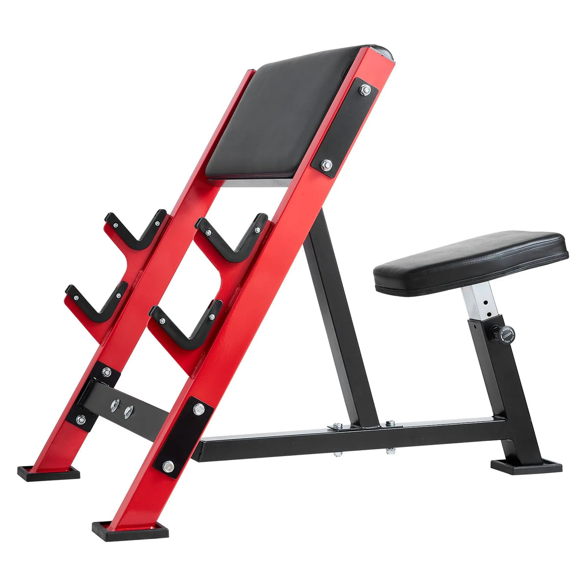 VEVOR bicepsu treniņu sols, regulējams spēka treniņu sols ar stieņa turētājiem, sēdošs izolēts roku trenažieris hantelēm un stienim, 299 kg nestspēja, mājas sporta zālei - ZEMLETES.LV