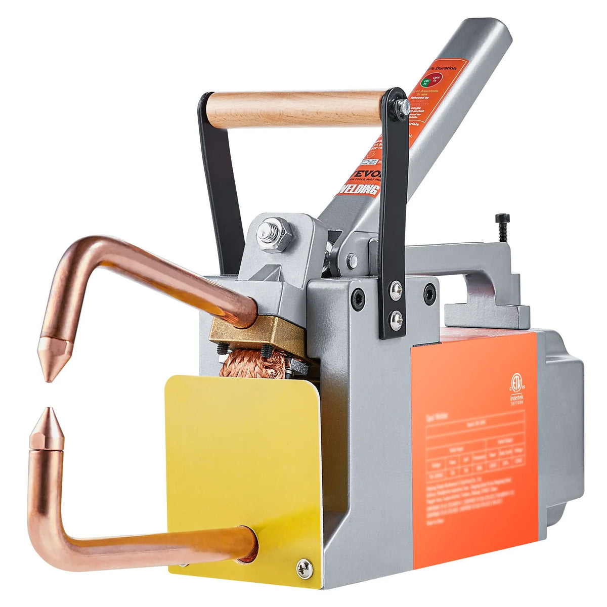 VEVOR DN-100E pārnēsājams punktmetinātājs 8 kVA ar 6500 A strāvu metāla lokšņu metināšanai
