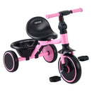 VEVOR bērnu trīsritenis 2–5 gadiem, salokāms ar regulējamu sēdekli, uzglabāšanas nodalījumu un oglekļa tērauda rāmi, trīsritenis āra aktivitātēm zēniem un meitenēm