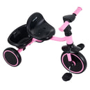 VEVOR bērnu trīsritenis 2–5 gadiem, salokāms ar regulējamu sēdekli, uzglabāšanas nodalījumu un oglekļa tērauda rāmi, trīsritenis āra aktivitātēm zēniem un meitenēm