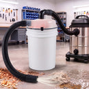VEVOR ciklona putekļu separators putekļsūcējam, 50,8–63,5 mm, ar 90 cm šļūteni un leņķa adapteri, caurspīdīgs, 19 l spaiņiem