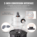 VEVOR cikona putekļu separators, 10,16 cm modernizējams cikona separators putekļu savācējiem, ABS putekļu atdalītājs ar 5,08 cm ārējā diametra savienotāju un šļūteni mitrās/sausās tīrīšanas putekļsūcējiem, piemērots 18,9–37,85 l tvertnei