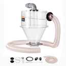 VEVOR cikona putekļu separators, 10,16 cm modernizējams cikona separators putekļu savācējiem, ABS putekļu atdalītājs ar 5,08 cm ārējā diametra savienotāju un šļūteni mitrās/sausās tīrīšanas putekļsūcējiem, piemērots 18,9–37,85 l tvertnei