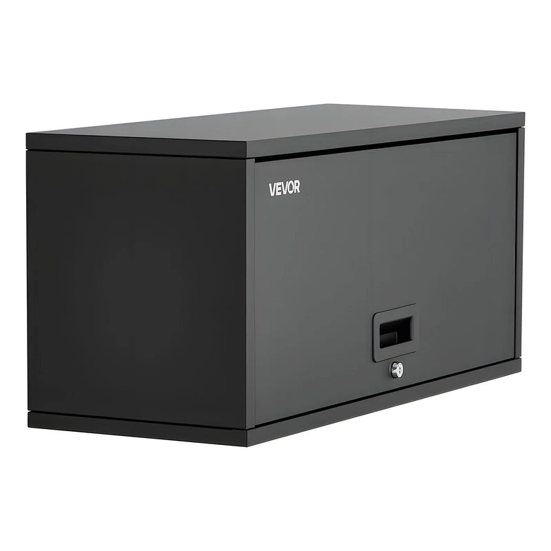 VEVOR metāla sienas skapis 770 × 305 × 356 mm ar uz augšu paceļamām slēdzamām durvīm, tērauda piekaramais instrumentu skapis, kravnesība 54,5 kg, garāžai, pagrabam, virtuvei, darbnīcai un noliktavai