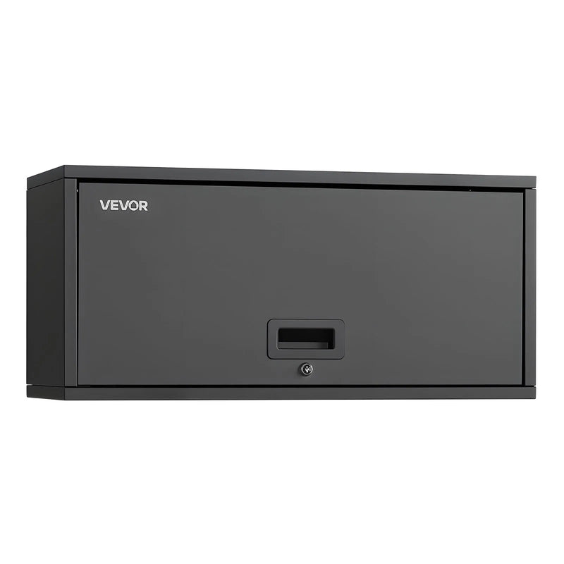 VEVOR metāla sienas skapis 770 × 305 × 356 mm ar uz augšu paceļamām slēdzamām durvīm, tērauda piekaramais instrumentu skapis, kravnesība 54,5 kg, garāžai, pagrabam, virtuvei, darbnīcai un noliktavai