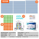 VEVOR Bērnu forta būvēšanas komplekts, 180 gab. STEM konstrukcijas rotaļlieta bērniem no 4–8+ gadiem, iekštelpu un āra rotaļu telts veidošanas komplekts ar 120 stieņiem un 60 savienojuma bumbiņām