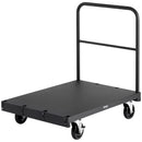 VEVOR 2 - in - 1 paneļu un platformas ratiņi līdz 816 kg, tērauda konstrukcija ar 3 sānu rokturiem un grozāmiem riteņiem, piemēroti noliktavām, darbnīcām un būvlaukumiem, melni - ZEMLETES.LV