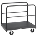 VEVOR 2 - in - 1 paneļu un platformas ratiņi līdz 816 kg, tērauda konstrukcija ar 4 sānu margām un grozāmiem riteņiem, piemēroti noliktavām, darbnīcām un būvlaukumiem, melni - ZEMLETES.LV