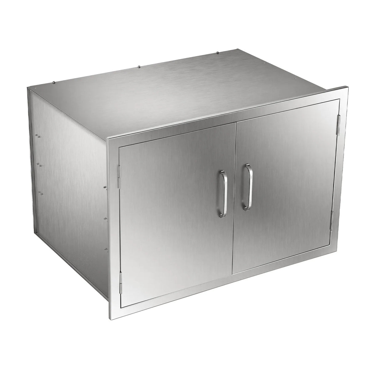 VEVOR āra virtuves skapītis grila salai ar 3 līmeņu uzglabāšanas vietu, rokturi, 76 × 52 × 52 cm, grilēšanas piederumu un virtuves piederumu glabāšanai