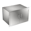 VEVOR āra virtuves skapītis grila salai ar 3 līmeņu uzglabāšanas vietu, rokturi, 76 × 52 × 52 cm, grilēšanas piederumu un virtuves piederumu glabāšanai