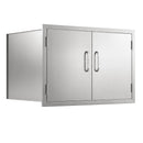 VEVOR āra virtuves skapītis grila salai ar 3 līmeņu uzglabāšanas vietu, rokturi, 76 × 52 × 52 cm, grilēšanas piederumu un virtuves piederumu glabāšanai