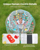 VEVOR piepūšamā bufera bumba 1 gab., 1,5 m ķermeņa sumo zorb bumba, 0,8 mm bieza PVC cilvēka kāmja burbuļbumba āra komandu spēlēm, dārzam, pagalmam un parkam, daudzkrāsu