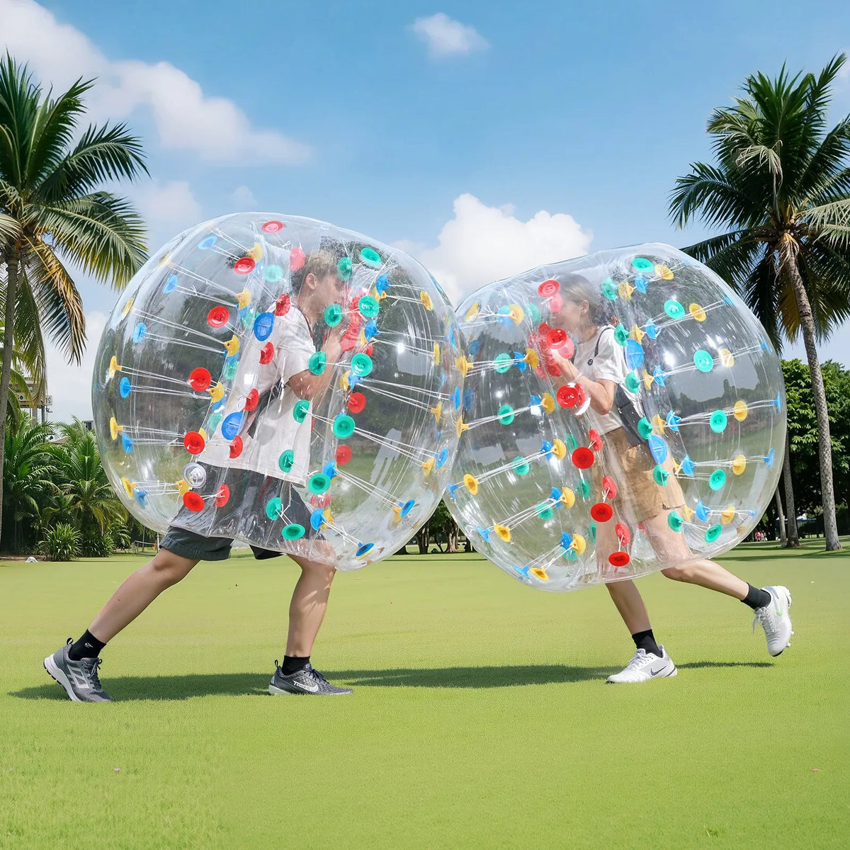 VEVOR täispuhutav sumo-põrkepall 1,5 m, 0,8 mm PVC, 1 tk, mitmevärviline