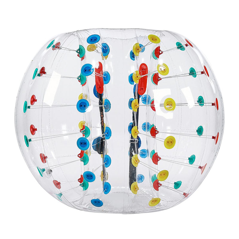 VEVOR piepūšamā bufera bumba 1 gab., 1,5 m ķermeņa sumo zorb bumba, 0,8 mm bieza PVC cilvēka kāmja burbuļbumba āra komandu spēlēm, dārzam, pagalmam un parkam, daudzkrāsu