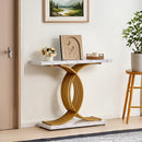 VEVOR šaurs konsoles galds aiz dīvāna, 100 × 30 × 81 cm, 1 līmenis, MDF virsma un metāla rāmis