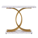 VEVOR šaurs konsoles galds aiz dīvāna, 100 × 30 × 81 cm, 1 līmenis, MDF virsma un metāla rāmis