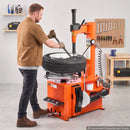 VEVOR elektriskā riepu montāžas iekārta, 1100 W, pedāļu vadība, diskiem ar ārējo fiksāciju 254–457 mm un iekšējo fiksāciju 305–559 mm