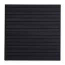 VEVOR Slatwall rievoto sienas paneļu sistēma, 1220 × 1220 mm, PVC modulāri sienas paneļi melnā krāsā, viegli uzstādāma, pielāgojama un piegriežama uzglabāšanas un demonstrēšanas sistēma, garāžai, darbnīcai, veikalam un mājai
