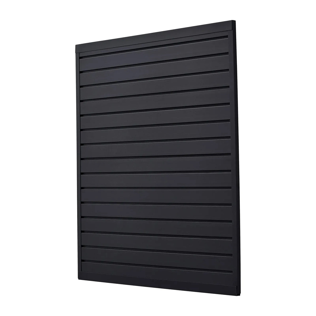 Система рифленых стеновых панелей VEVOR Slatwall, 1220 × 1220 мм, модульные стеновые панели из ПВХ чёрного цвета, простая в установке, адаптируемая и поддающаяся обрезке система для хранения и демонстрации товаров, для гаража, мастерской, магазина и дома