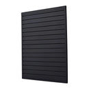 VEVOR Slatwall rievoto sienas paneļu sistēma, 1220 × 1220 mm, PVC modulāri sienas paneļi melnā krāsā, viegli uzstādāma, pielāgojama un piegriežama uzglabāšanas un demonstrēšanas sistēma, garāžai, darbnīcai, veikalam un mājai