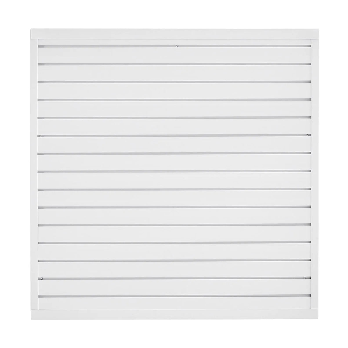 Система рифленых стеновых панелей VEVOR Slatwall, 1220 × 1220 мм, модульные стеновые панели из ПВХ белого цвета, простая в установке, адаптируемая и поддающаяся резке система для хранения и демонстрации товаров, для гаража, мастерской, магазина и дома