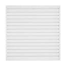 VEVOR Slatwall rievoto sienas paneļu sistēma, 1220 × 1220 mm, PVC modulāri sienas paneļi baltā krāsā, viegli uzstādāma, pielāgojama un piegriežama uzglabāšanas un demonstrēšanas sistēma, garāžai, darbnīcai, veikalam un mājai
