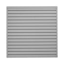 VEVOR Slatwall rievoto sienas paneļu sistēma, 1220 × 1220 mm, PVC modulāri sienas paneļi pelēkā krāsā, viegli uzstādāma, pielāgojama un piegriežama uzglabāšanas un demonstrēšanas sistēma, garāžai, darbnīcai, veikalam un mājai