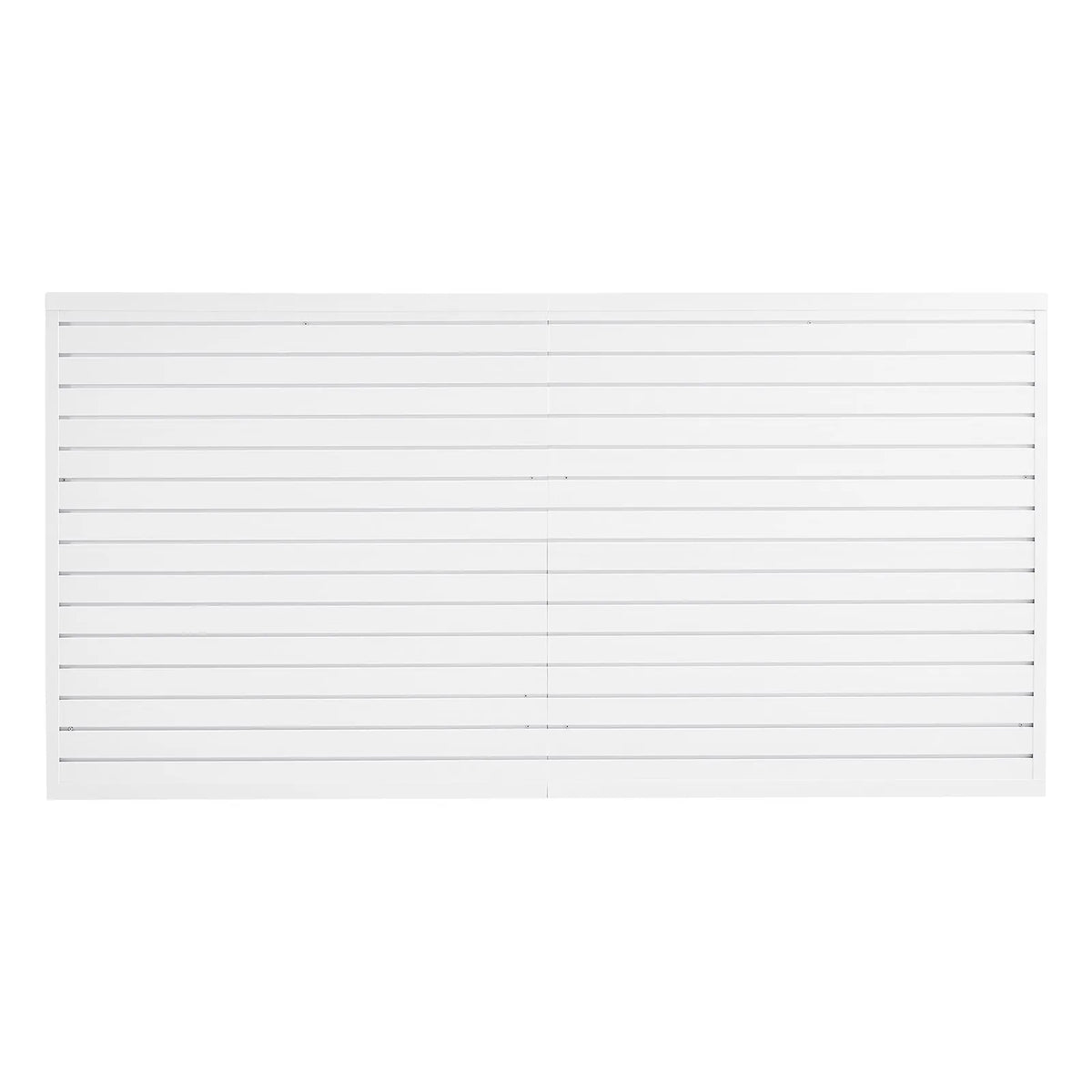VEVOR Slatwall rievoto sienas paneļu sistēma, 2440 × 1220 mm, PVC sienas paneļi ar piederumiem, balta modulāra uzglabāšanas un demonstrēšanas sistēma, viegli uzstādāma, pielāgojama un piegriežama, garāžai, darbnīcai, veikalam un mājai
