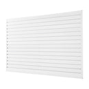 VEVOR Slatwall rievoto sienas paneļu sistēma, 2440 × 1220 mm, PVC sienas paneļi ar piederumiem, balta modulāra uzglabāšanas un demonstrēšanas sistēma, viegli uzstādāma, pielāgojama un piegriežama, garāžai, darbnīcai, veikalam un mājai