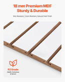 VEVOR Slatwall rievoto sienas paneļu sistēma, 1220 × 1220 mm, modulāri MDF sienas paneļi baltā krāsā, viegli uzstādāma, pielāgojama un piegriežama uzglabāšanas un demonstrēšanas sistēma, garāžai, darbnīcai