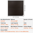 VEVOR Slatwall rievoto sienas paneļu komplekts, 2 paneļi, katrs 1220 × 610 mm, lieljaudas melna sienas uzglabāšanas un demonstrēšanas sistēma, garāžai, darbnīcai, veikalam