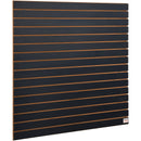 VEVOR Slatwall rievoto sienas paneļu komplekts, 2 paneļi, katrs 1220 × 610 mm, lieljaudas melna sienas uzglabāšanas un demonstrēšanas sistēma, garāžai, darbnīcai, veikalam