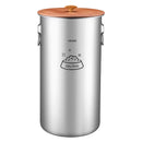 VEVOR HC-35 LT, 35 l nerūsējošā tērauda barības uzglabāšanas konteiners suņiem un kaķiem, līdz 14 kg, hermētisks vāks, 2 rokturi, metāla tvertne sausajai barībai, rīsiem un miltiem