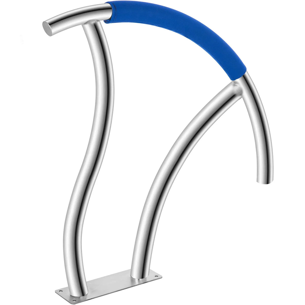 VEVOR Pool Ladder Handrails 2 pcs, 762 × 762 mm, Stainless Steel Handrails with Quick-Mount Base Plate, Maximum Load 170 kg, Complete Fastening Accessories Kit Included