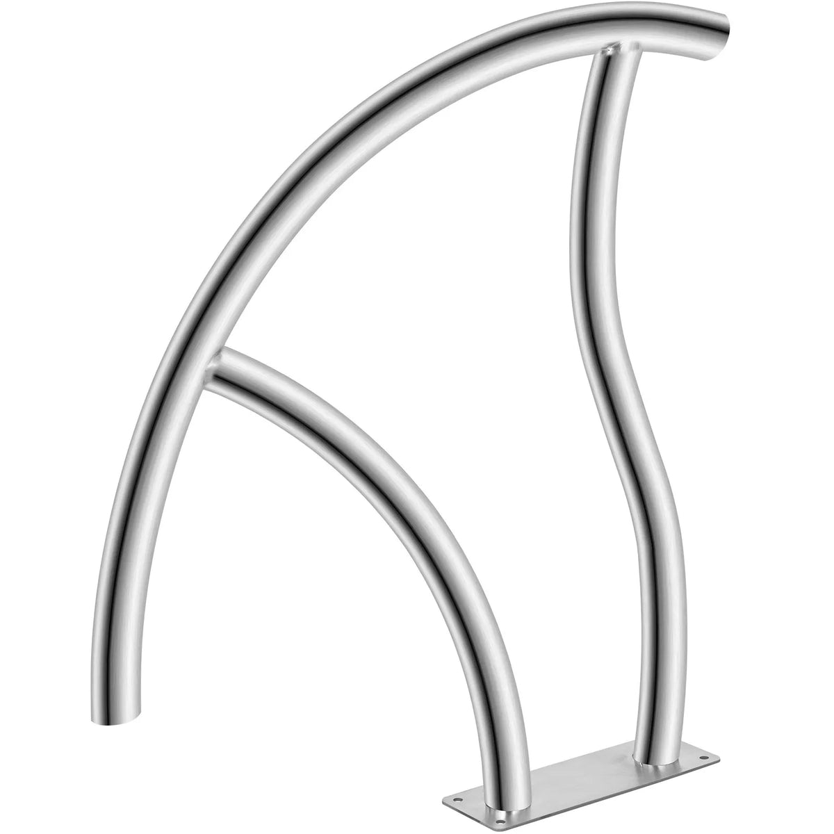 VEVOR Pool Ladder Handrails 2 pcs, 762 × 762 mm, Stainless Steel Handrails with Quick-Mount Base Plate, Maximum Load 170 kg, Complete Fastening Accessories Kit Included