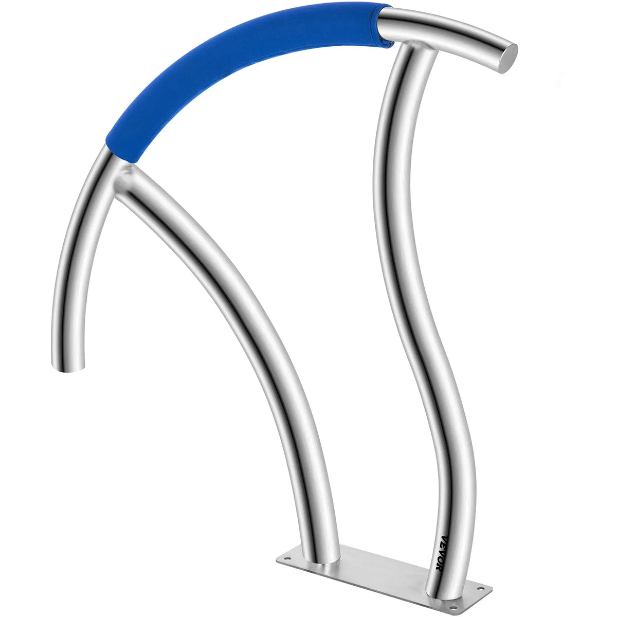 VEVOR Pool Ladder Handrails 2 pcs, 762 × 762 mm, Stainless Steel Handrails with Quick-Mount Base Plate, Maximum Load 170 kg, Complete Fastening Accessories Kit Included
