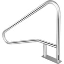VEVOR baseina margas 137,2 × 91,4 cm, 304 nerūsējošā tērauda peldbaseina margas ar nestspēju līdz 113 kg, sudrabotas, pret rūsu noturīgas, ergonomiskas baseina margas ar zilu roktura pārklājumu, M8 urbja uzgali un pašvītņojošām skrūvēm