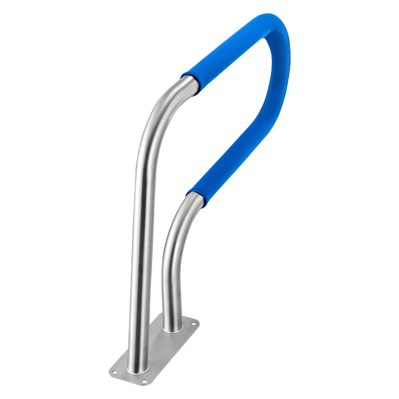 VEVOR baseina margas 78,8 × 55,8 cm, pastiprinātas 304 nerūsējošā tērauda peldbaseina margas ar nestspēju līdz 100 kg, noņemams neslīdošs roktura pārvalks, bagātīgs piederumu komplekts lietošanai pie baseina, akvaparkos un spa centros