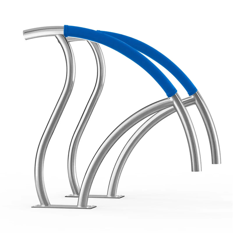 VEVOR baseina margas 2 gab., 76,2 × 76,2 cm, nerūsējošā tērauda drošības margas ar pamatplāksni iekštelpu un āra baseiniem, baseina drošības margas klājiem, pret rūsu noturīgs satvēriena stienis ar roktura pārklājumu un piederumiem spa zonām