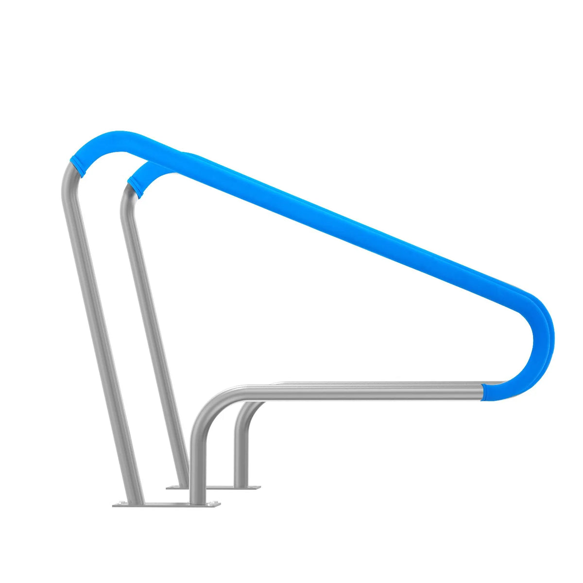 VEVOR Pool Handrails, 2 pcs, 122 × 91 cm, Stainless Steel Safety Handrails with Base Plate for Indoor and Outdoor Pools, Rust-Resistant Grip Handles with Covers and Accessories for SPA Zones