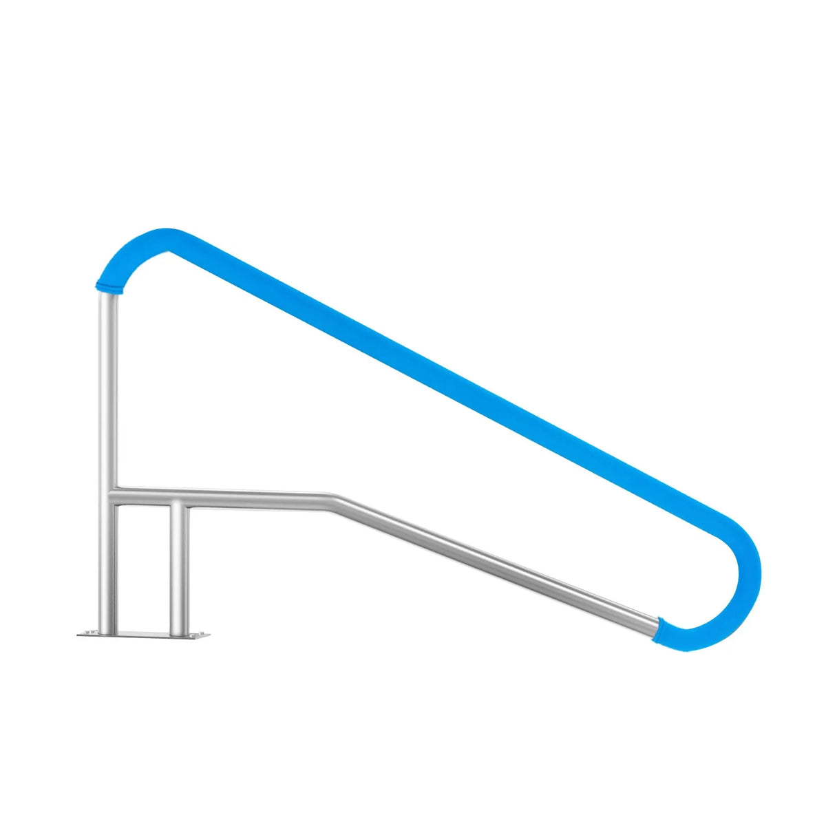 VEVOR Pool Handrails 1379 × 925 × 100 mm, Stainless Steel Safety Handrails with Base Plate for Indoor and Outdoor Pools, Pool Safety Railing Covers, Rust-Resistant Grab Bar with Handle Cover and Accessories for Spa Areas
