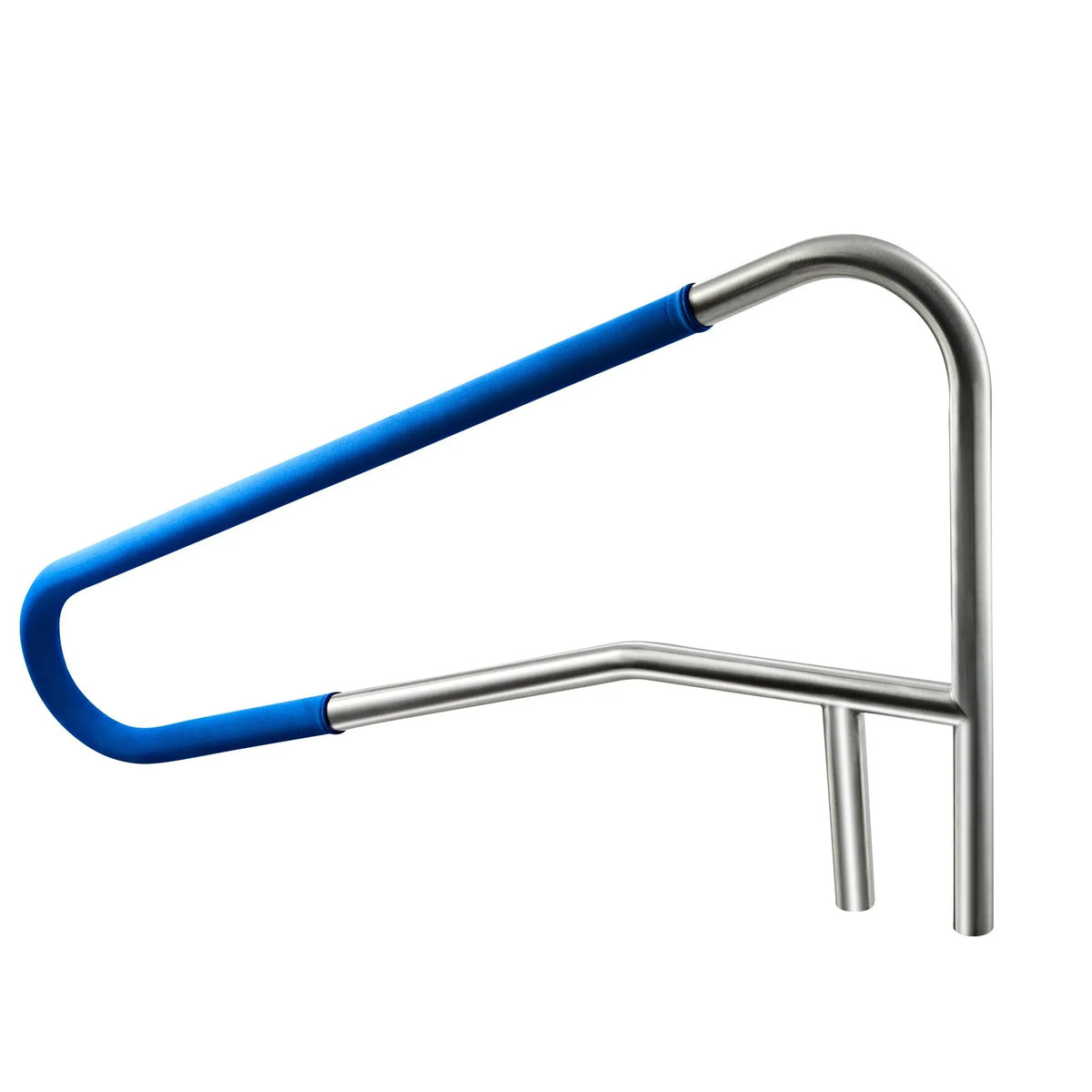 VEVOR Pool Handrails 137.1 × 81.3 cm, Reinforced 304 Stainless Steel Pool Handrails with 100 kg Load Capacity, Removable Non-Slip Handle Cover, for In-Ground or Above-Ground Installation, Suitable for Pool Edges and Water Parks